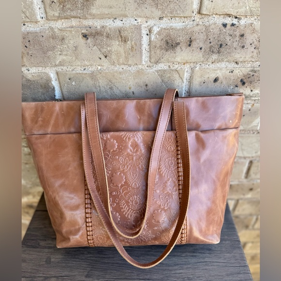 The Sak Melrose Leather Metro Tote, Tobacco Floral - Picture 10 of 15